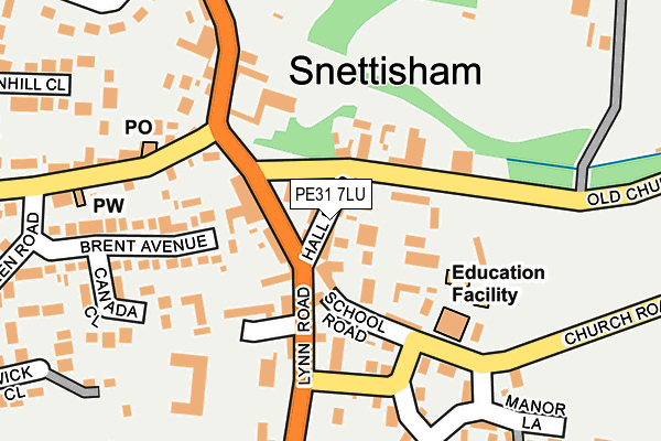 PE31 7LU map - OS OpenMap – Local (Ordnance Survey)