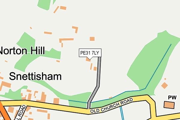 PE31 7LY map - OS OpenMap – Local (Ordnance Survey)