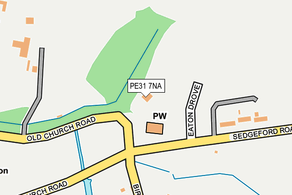 PE31 7NA map - OS OpenMap – Local (Ordnance Survey)
