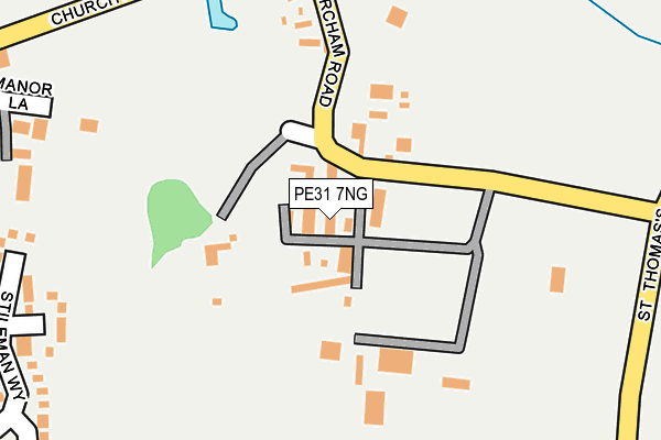 PE31 7NG map - OS OpenMap – Local (Ordnance Survey)