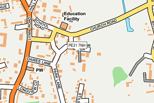 PE31 7NH map - OS OpenMap – Local (Ordnance Survey)