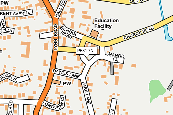 PE31 7NL map - OS OpenMap – Local (Ordnance Survey)