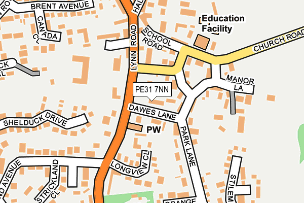 PE31 7NN map - OS OpenMap – Local (Ordnance Survey)