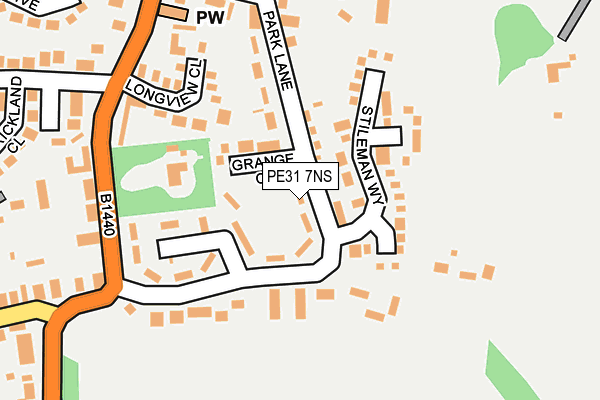 PE31 7NS map - OS OpenMap – Local (Ordnance Survey)