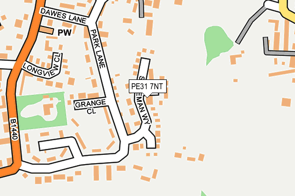 PE31 7NT map - OS OpenMap – Local (Ordnance Survey)