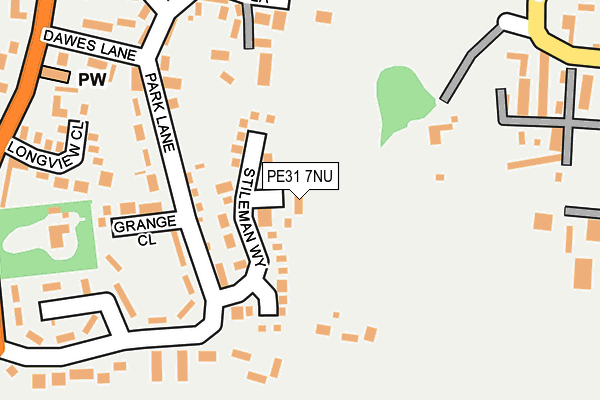 PE31 7NU map - OS OpenMap – Local (Ordnance Survey)