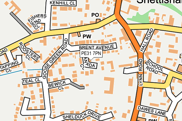 PE31 7PN map - OS OpenMap – Local (Ordnance Survey)