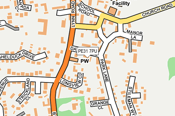 PE31 7PU map - OS OpenMap – Local (Ordnance Survey)