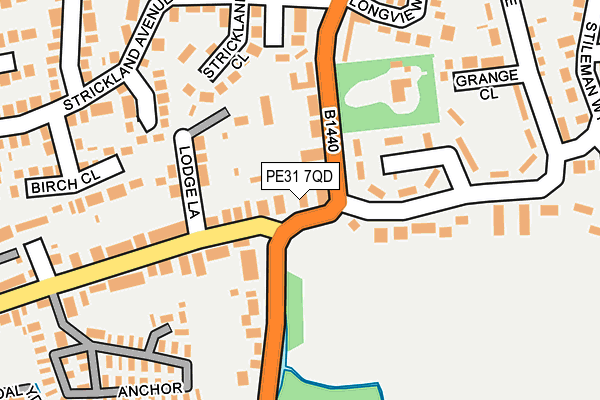 PE31 7QD map - OS OpenMap – Local (Ordnance Survey)