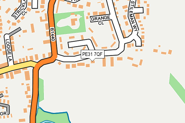 PE31 7QF map - OS OpenMap – Local (Ordnance Survey)