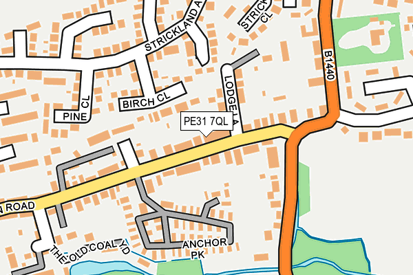 PE31 7QL map - OS OpenMap – Local (Ordnance Survey)