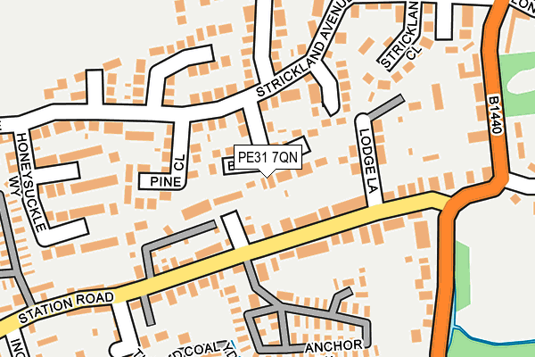 PE31 7QN map - OS OpenMap – Local (Ordnance Survey)
