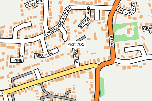 PE31 7QQ map - OS OpenMap – Local (Ordnance Survey)