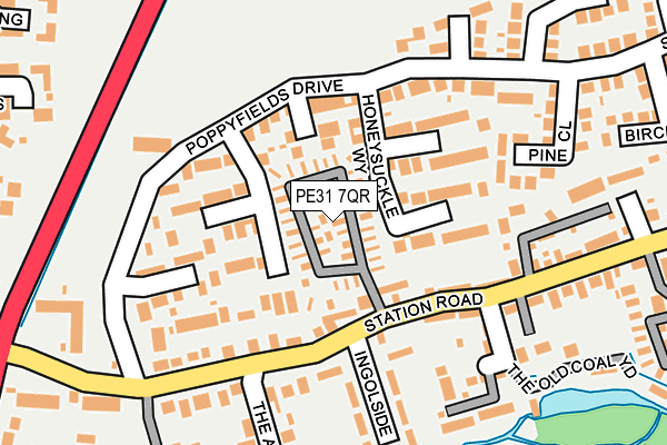 PE31 7QR map - OS OpenMap – Local (Ordnance Survey)