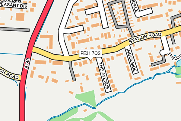 PE31 7QS map - OS OpenMap – Local (Ordnance Survey)