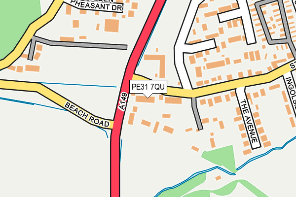 PE31 7QU map - OS OpenMap – Local (Ordnance Survey)