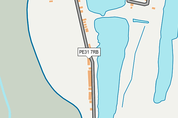 PE31 7RB map - OS OpenMap – Local (Ordnance Survey)