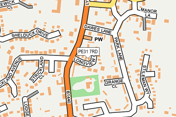 PE31 7RD map - OS OpenMap – Local (Ordnance Survey)