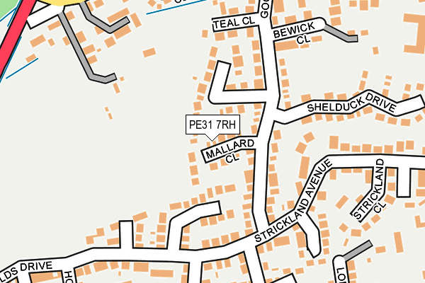 PE31 7RH map - OS OpenMap – Local (Ordnance Survey)