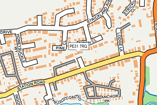 PE31 7RQ map - OS OpenMap – Local (Ordnance Survey)