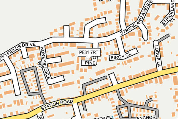 PE31 7RT map - OS OpenMap – Local (Ordnance Survey)