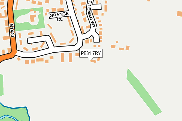 PE31 7RY map - OS OpenMap – Local (Ordnance Survey)