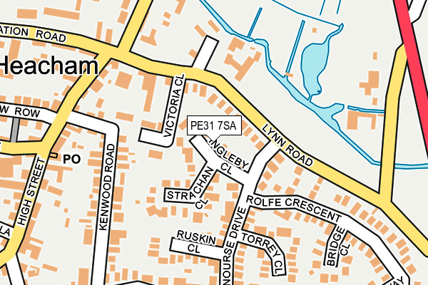 PE31 7SA map - OS OpenMap – Local (Ordnance Survey)