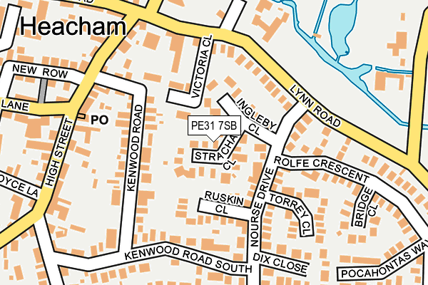 PE31 7SB map - OS OpenMap – Local (Ordnance Survey)