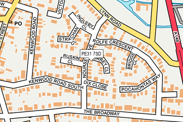PE31 7SD map - OS OpenMap – Local (Ordnance Survey)