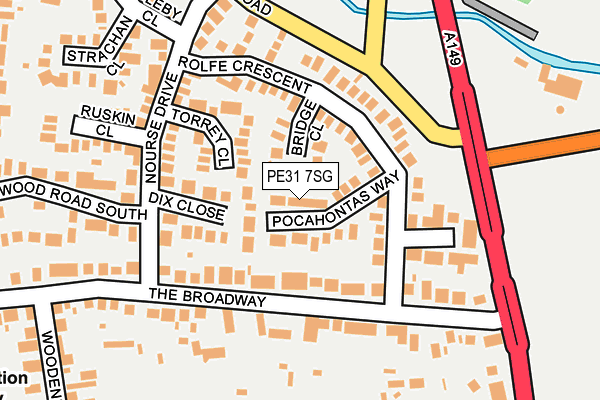 PE31 7SG map - OS OpenMap – Local (Ordnance Survey)