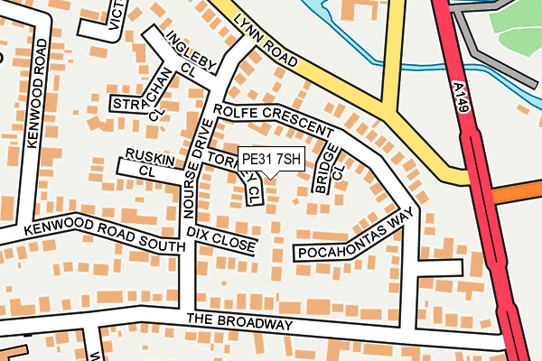 PE31 7SH map - OS OpenMap – Local (Ordnance Survey)