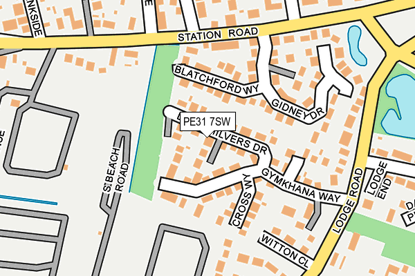 PE31 7SW map - OS OpenMap – Local (Ordnance Survey)