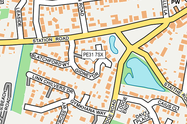 PE31 7SX map - OS OpenMap – Local (Ordnance Survey)