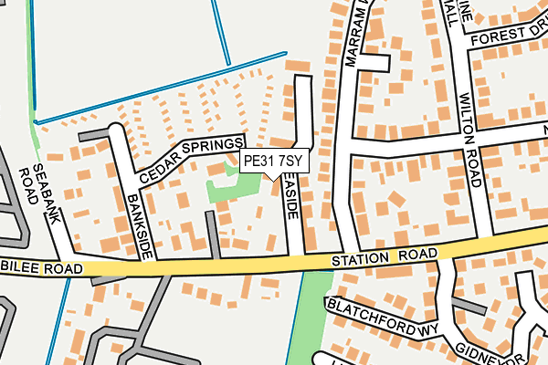 PE31 7SY map - OS OpenMap – Local (Ordnance Survey)