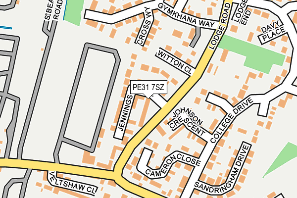 PE31 7SZ map - OS OpenMap – Local (Ordnance Survey)