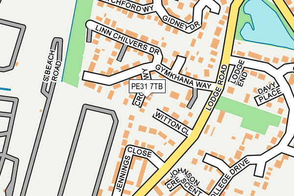PE31 7TB map - OS OpenMap – Local (Ordnance Survey)