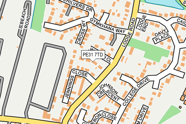 PE31 7TD map - OS OpenMap – Local (Ordnance Survey)