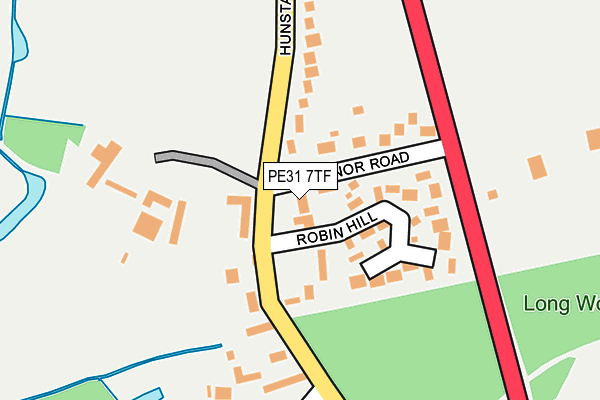 PE31 7TF map - OS OpenMap – Local (Ordnance Survey)