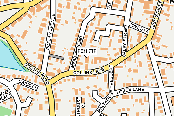 PE31 7TP map - OS OpenMap – Local (Ordnance Survey)