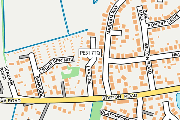 PE31 7TQ map - OS OpenMap – Local (Ordnance Survey)