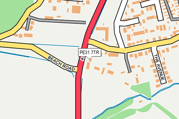 PE31 7TR map - OS OpenMap – Local (Ordnance Survey)