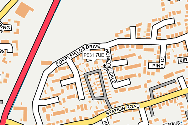 PE31 7UE map - OS OpenMap – Local (Ordnance Survey)