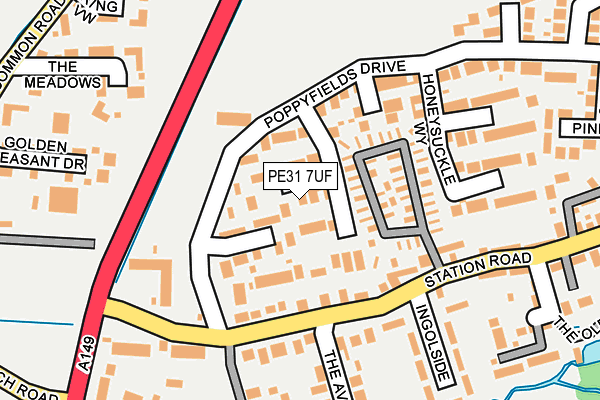 PE31 7UF map - OS OpenMap – Local (Ordnance Survey)