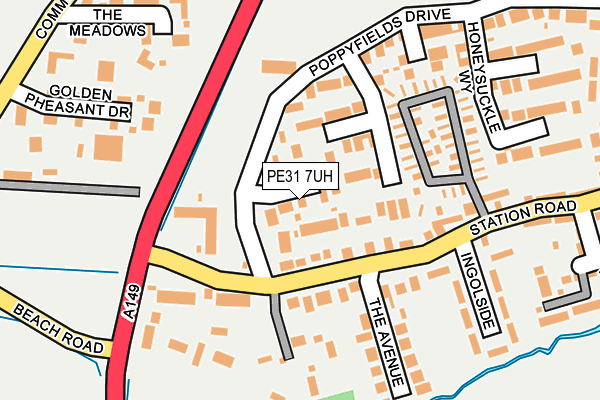 PE31 7UH map - OS OpenMap – Local (Ordnance Survey)