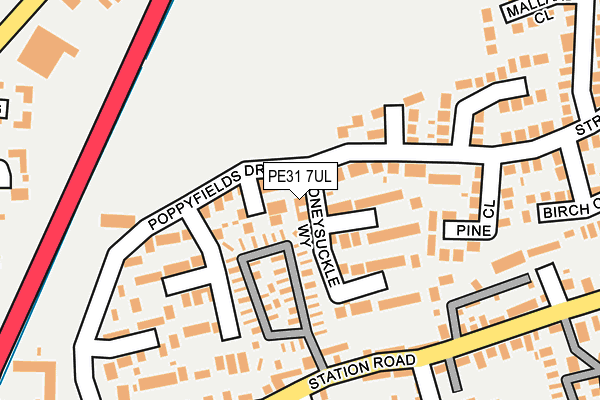 PE31 7UL map - OS OpenMap – Local (Ordnance Survey)