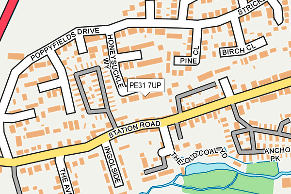 PE31 7UP map - OS OpenMap – Local (Ordnance Survey)