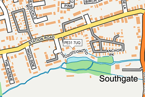 PE31 7UQ map - OS OpenMap – Local (Ordnance Survey)