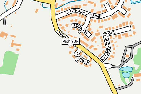 PE31 7UR map - OS OpenMap – Local (Ordnance Survey)