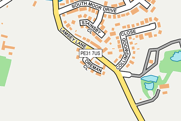 PE31 7US map - OS OpenMap – Local (Ordnance Survey)