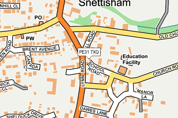 PE31 7XQ map - OS OpenMap – Local (Ordnance Survey)